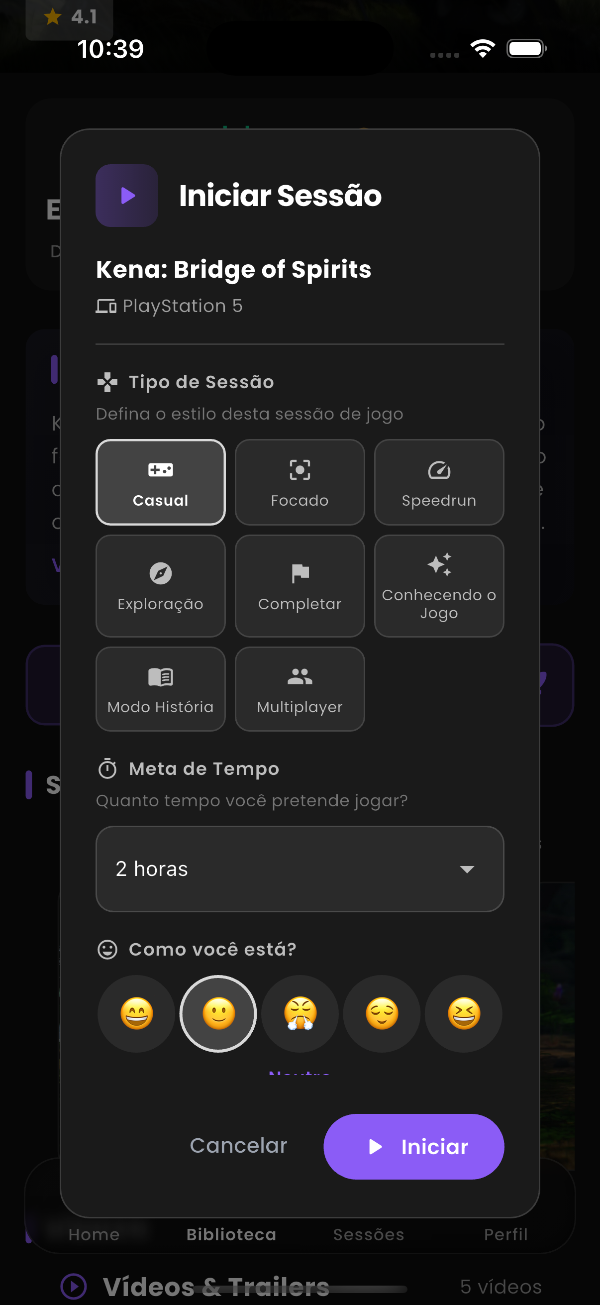Um toque.